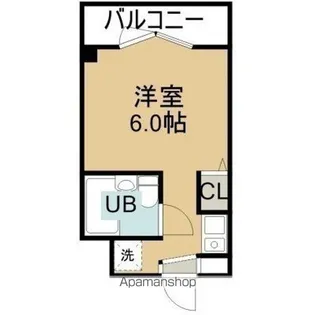 スカイコート函館【4階】の間取り